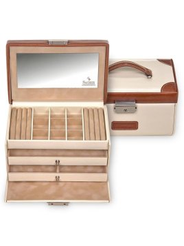 sacher 25.502 - POLYURÉTHANE - CREME coffret a bijoux sacher elly travel coffret bijoux