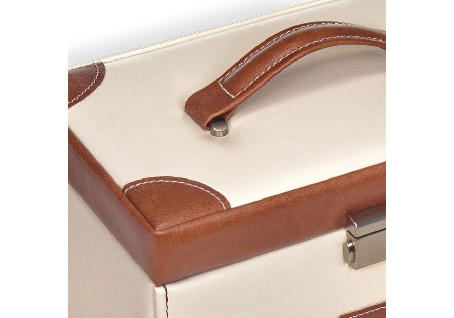 sacher 25.502 - POLYURÉTHANE - CREME coffret a bijoux sacher elly travel coffret bijoux