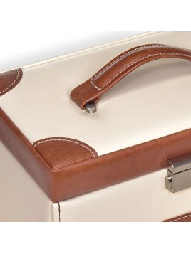 sacher 25.502 - POLYURÉTHANE - CREME coffret a bijoux sacher elly travel coffret bijoux