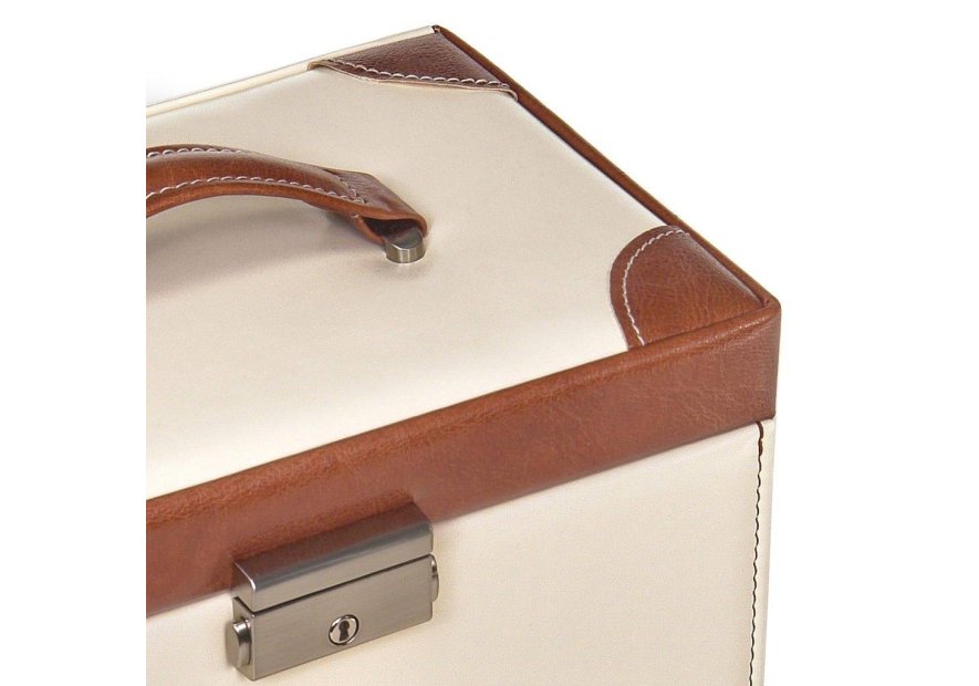 sacher 25.502 - POLYURÉTHANE - CREME coffret a bijoux sacher elly travel coffret bijoux