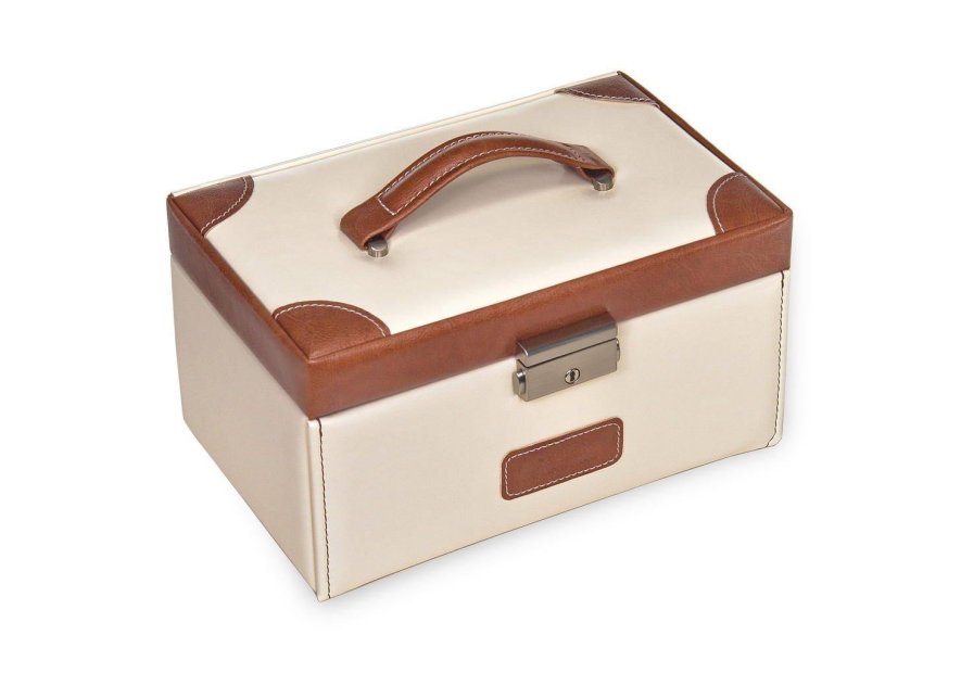 sacher 25.502 - POLYURÉTHANE - CREME coffret a bijoux sacher elly travel coffret bijoux