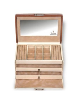 sacher 25.502 - POLYURÉTHANE - CREME coffret a bijoux sacher elly travel coffret bijoux