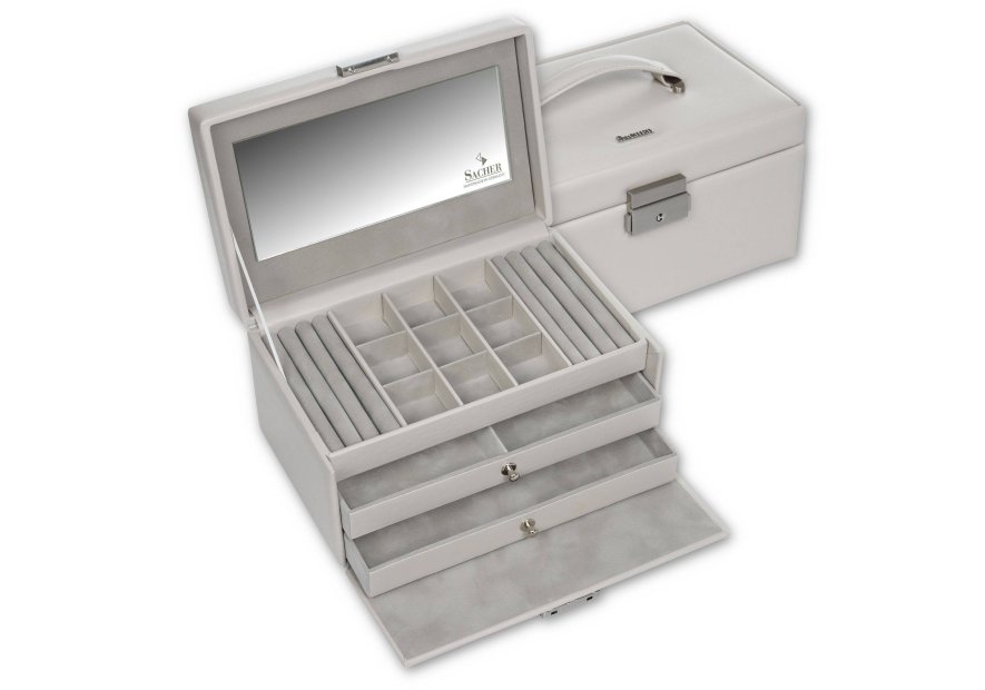 sacher 25.518 - CUIR DE VACHETTE - SAND coffret à bijoux sacher elly elegance coffret bijoux