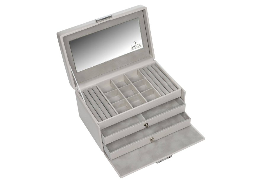 sacher 25.518 - CUIR DE VACHETTE - SAND coffret à bijoux sacher elly elegance coffret bijoux
