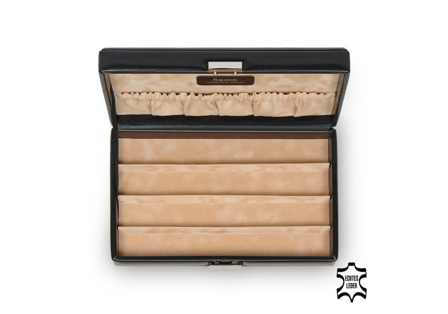 sacher 2510 - CUIR DE VACHETTE - NOIR coffret bijoux sacher new classic collection coffret bijoux