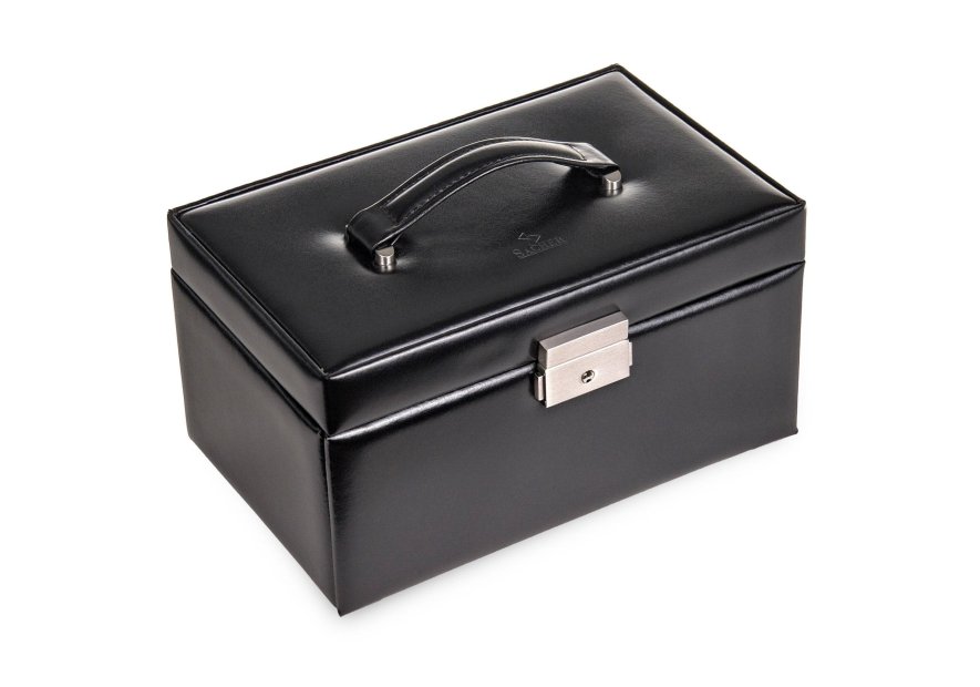 sacher 27.107 - CUIR DE VACHETTE - NOIR coffret bijoux sacher eva new classic coffret bijoux