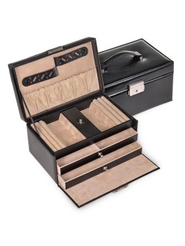 sacher 27.107 - CUIR DE VACHETTE - NOIR coffret bijoux sacher eva new classic coffret bijoux