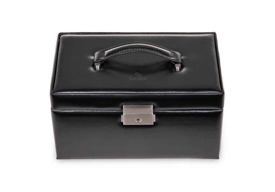 sacher 27.107 - CUIR DE VACHETTE - NOIR coffret bijoux sacher eva new classic coffret bijoux