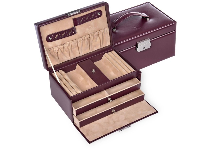 sacher 27.107 - CUIR DE VACHETTE - BORD coffret bijoux sacher eva new classic coffret bijoux