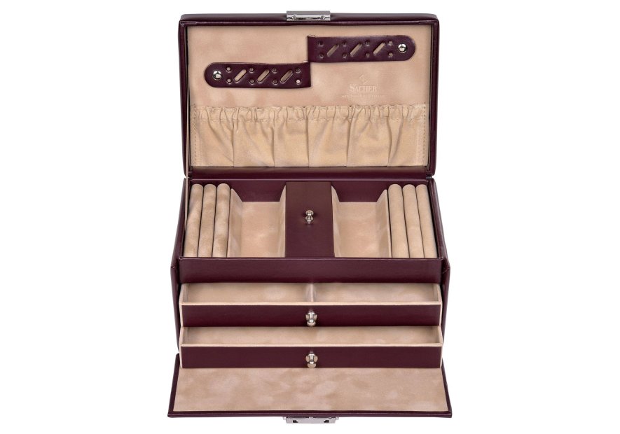 sacher 27.107 - CUIR DE VACHETTE - BORD coffret bijoux sacher eva new classic coffret bijoux