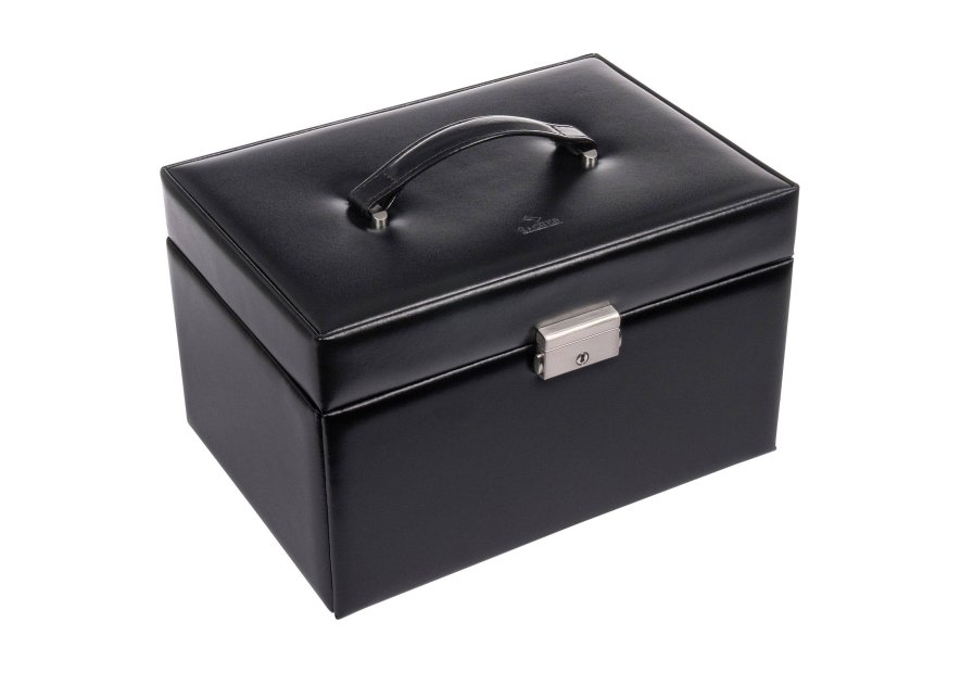 sacher 73.107 - CUIR DE VACHETTE - NOIR coffret a bijoux sacher katja coffret bijoux