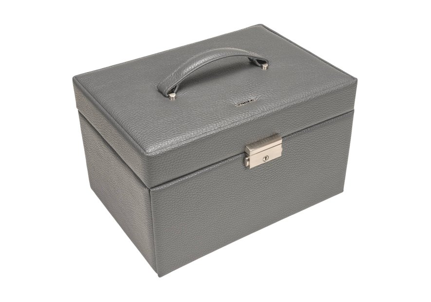 sacher 74.519 - CUIR DE VACHETTE - GREY coffret bijoux sacher karen coffret bijoux