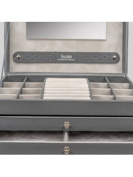 sacher 74.519 - CUIR DE VACHETTE - GREY coffret bijoux sacher karen coffret bijoux