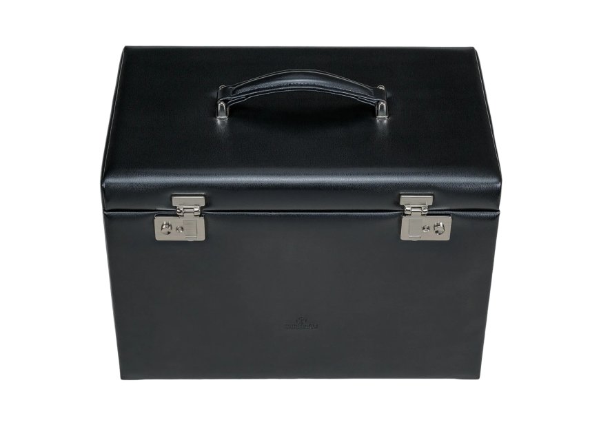 sacher 3347 - POLYURÉTHANE - NOIR coffret à bijoux xxl sacher merino coffret bijoux