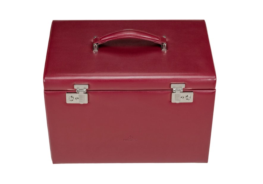 sacher 3347 - POLYURÉTHANE - ROUGE coffret à bijoux xxl sacher merino coffret bijoux