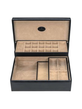 sacher 3350 - POLYURÉTHANE - NOIR coffret bijoux merino charmbox coffret bijoux