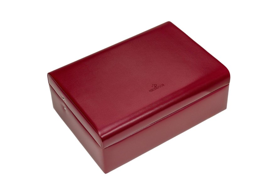 sacher 3350 - POLYURÉTHANE - ROUGE coffret bijoux merino charmbox coffret bijoux