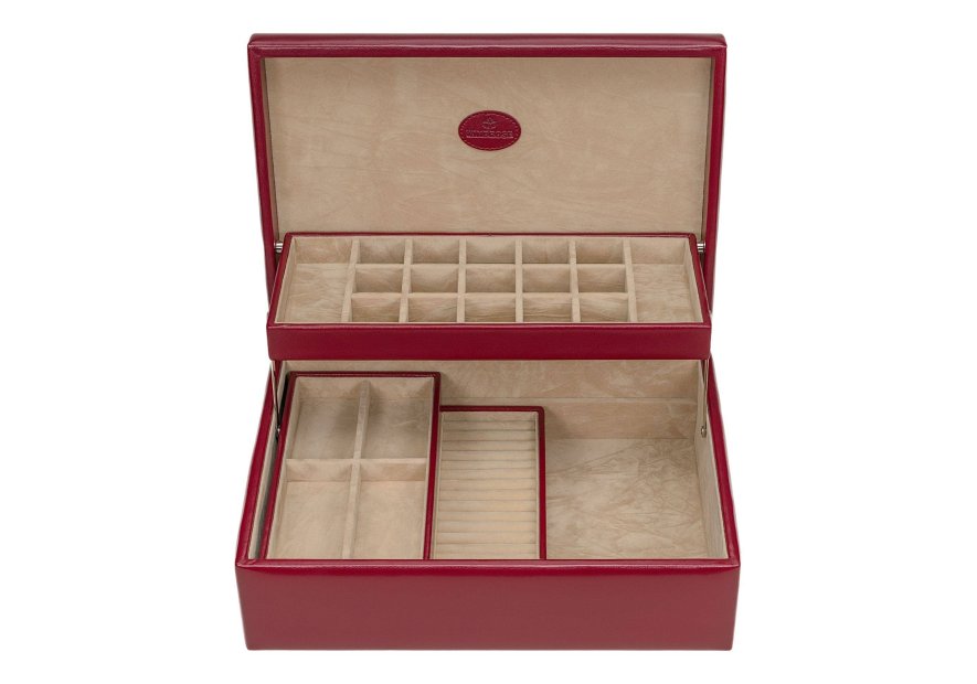 sacher 3350 - POLYURÉTHANE - ROUGE coffret bijoux merino charmbox coffret bijoux