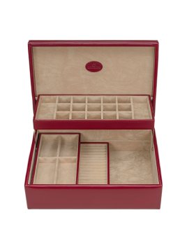 sacher 3350 - POLYURÉTHANE - ROUGE coffret bijoux merino charmbox coffret bijoux