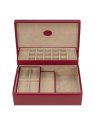 sacher 3350 - POLYURÉTHANE - ROUGE coffret bijoux merino charmbox coffret-bijoux