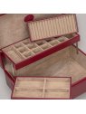 sacher 3350 - POLYURÉTHANE - ROUGE coffret bijoux merino charmbox coffret-bijoux