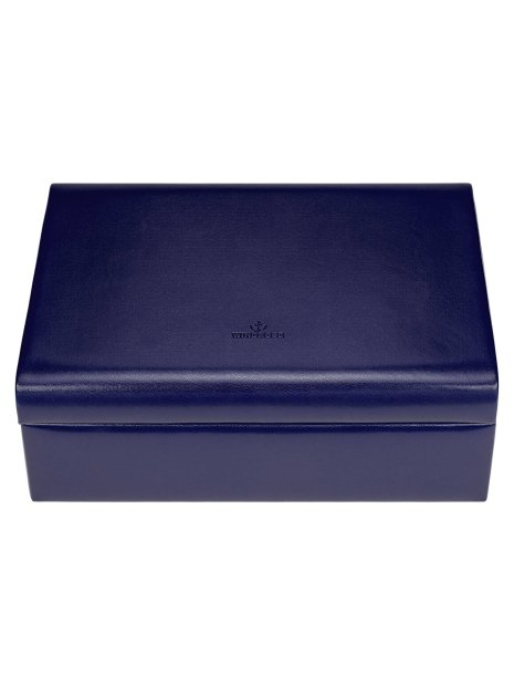 sacher 3350 - POLYURÉTHANE - BLEU FONCÉ coffret bijoux merino charmbox coffret-bijoux