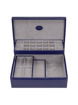 sacher 3350 - POLYURÉTHANE - BLEU FONCÉ coffret bijoux merino charmbox coffret bijoux