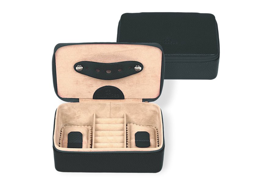 sacher 3856 - CUIR DE VACHETTE - NOIR boite à bijoux windrose beluga coffret bijoux