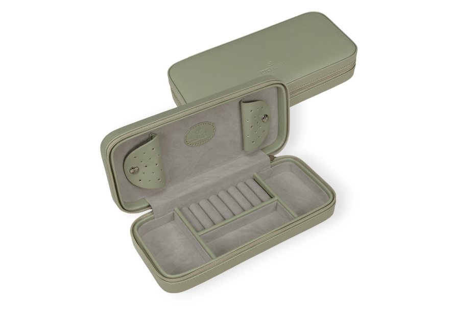 sacher 3923 boite bijoux voyage windrose merino trousse bijoux