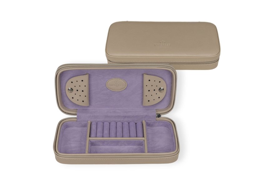 sacher 3923 boite bijoux voyage windrose merino trousse bijoux