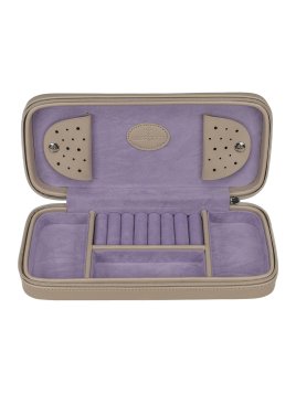 sacher 3923 - POLYURÉTHANE - BEIGE boite bijoux voyage windrose merino trousse bijoux