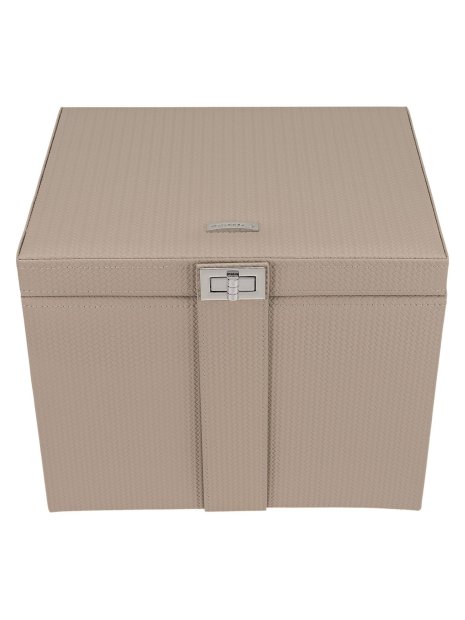 sacher 3955 - POLYURÉTHANE - TAUPE coffret à bijoux xl avec étui de voyage corbello coffret-bijoux