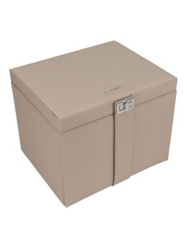 sacher 3955 - POLYURÉTHANE - TAUPE coffret à bijoux xl avec étui de voyage corbello coffret bijoux