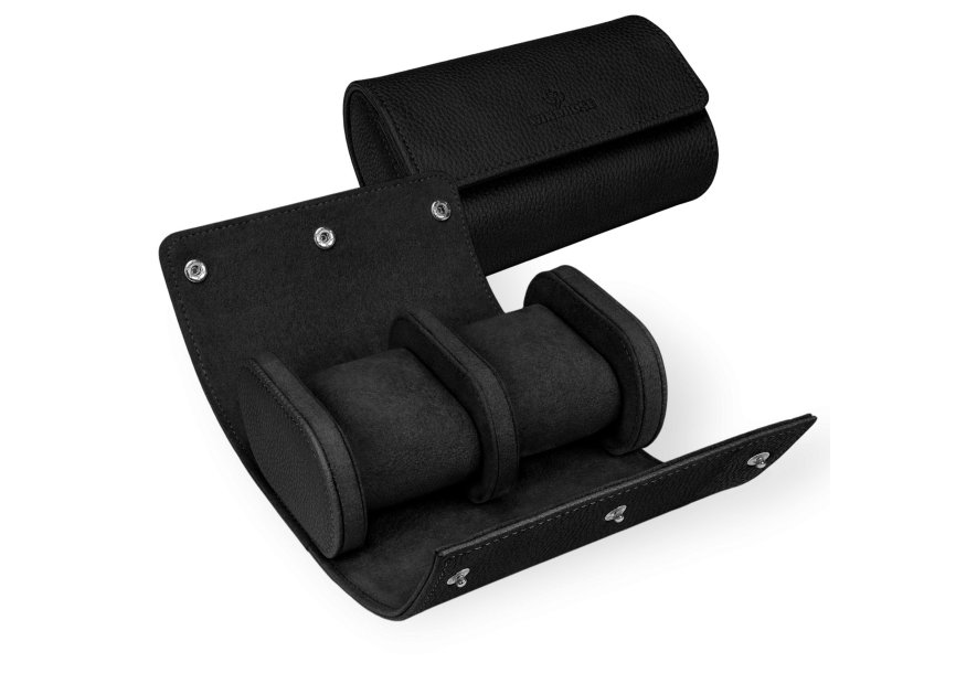 sacher 4001 - POLYURÉTHANE - NOIR etui pour 2 montres sacher tempora coffret bijoux