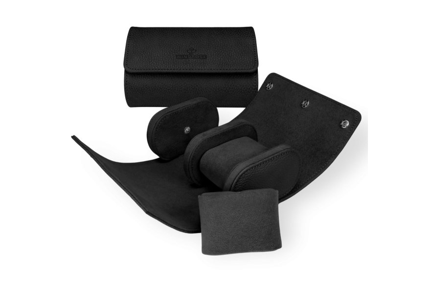 sacher 4001 - POLYURÉTHANE - NOIR etui pour 2 montres sacher tempora coffret bijoux