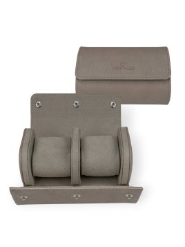 sacher 4001 - POLYURÉTHANE - BEIGE etui pour 2 montres sacher tempora coffret bijoux