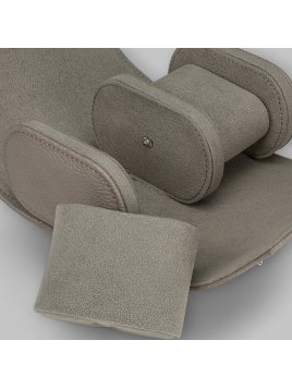 sacher 4001 - POLYURÉTHANE - BEIGE etui pour 2 montres sacher tempora coffret bijoux