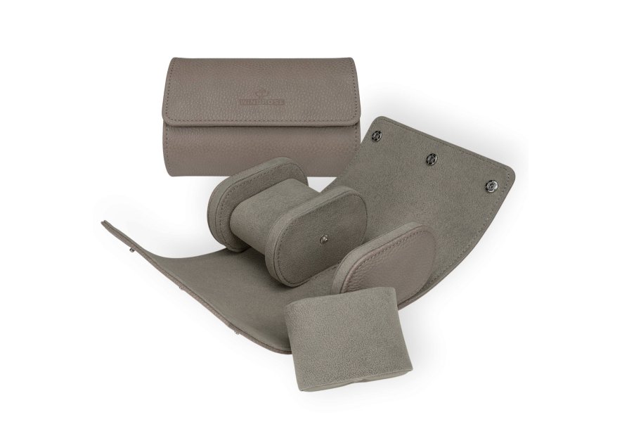 sacher 4001 - POLYURÉTHANE - BEIGE etui pour 2 montres sacher tempora coffret bijoux