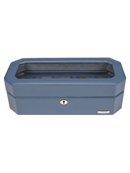 sacher 4010 - POLYURÉTHANE - BLEU coffret 5 montres vitré windrose tempora coffret bijoux