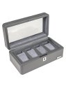 sacher 4020 - POLYURÉTHANE - GREY étui 4 montres windrose tempora coffret-bijoux