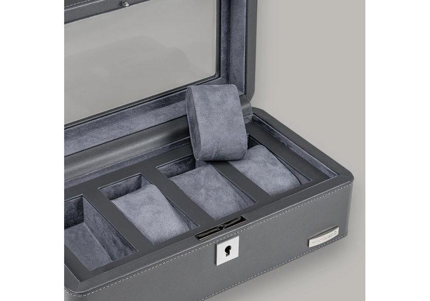 sacher 4020 - POLYURÉTHANE - GREY étui 4 montres windrose tempora coffret bijoux