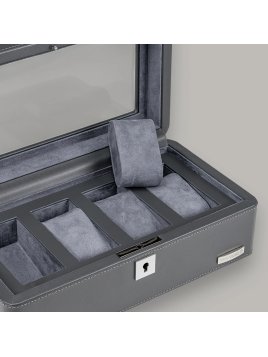 sacher 4020 - POLYURÉTHANE - GREY étui 4 montres windrose tempora coffret bijoux