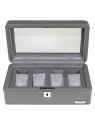 sacher 4020 - POLYURÉTHANE - GREY étui 4 montres windrose tempora coffret-bijoux