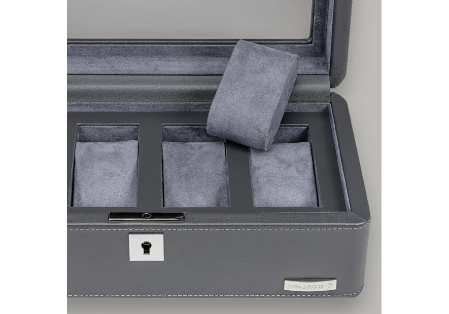 sacher 4020 - POLYURÉTHANE - GREY étui 4 montres windrose tempora coffret bijoux