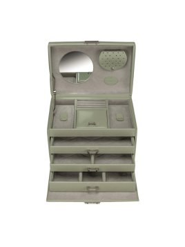 sacher 3671 - POLYURÉTHANE - SAUGE coffret bijoux sacher merino 3 tiroirs coffret bijoux