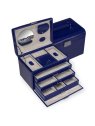 sacher 3671 - POLYURÉTHANE - BLEU FONCÉ coffret bijoux sacher merino 3 tiroirs coffret-bijoux