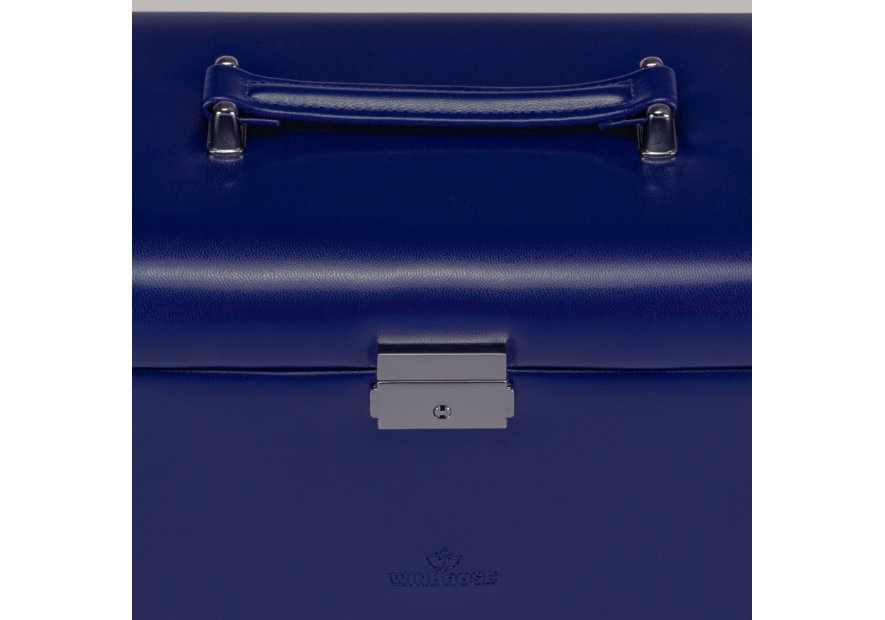 sacher 3671 - POLYURÉTHANE - BLEU FONCÉ coffret bijoux sacher merino 3 tiroirs coffret bijoux