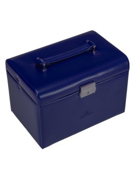 sacher 3671 - POLYURÉTHANE - BLEU FONCÉ coffret bijoux sacher merino 3 tiroirs coffret bijoux