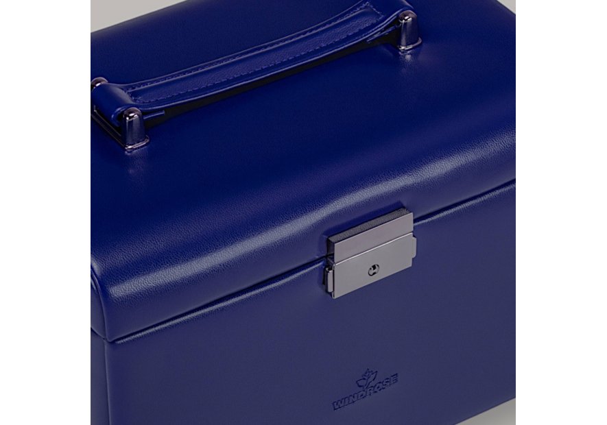 sacher 3671 - POLYURÉTHANE - BLEU FONCÉ coffret bijoux sacher merino 3 tiroirs coffret bijoux