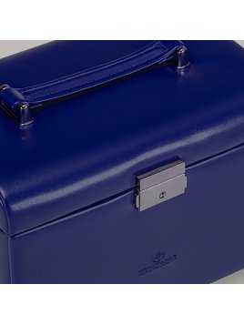 sacher 3671 - POLYURÉTHANE - BLEU FONCÉ coffret bijoux sacher merino 3 tiroirs coffret bijoux